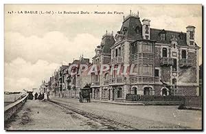 Carte Postale Ancienne La Baule Le Boulevard Darlu Manoir Des Fleurs