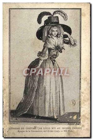 Image du vendeur pour Carte Postale Ancienne Histoire Du Costume Epoque de la Convention mis en vente par CPAPHIL