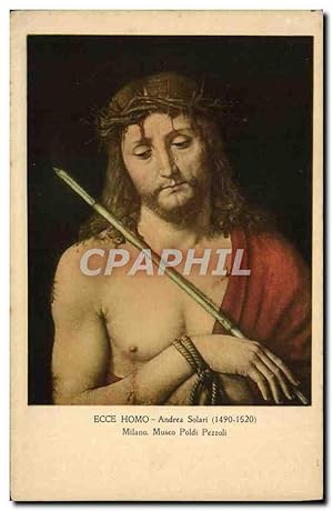 Bild des Verkufers fr Carte Postale Ancienne Ecce Homo Andrea Solari Milano Museo Poldi Pezzoli zum Verkauf von CPAPHIL