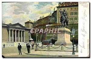 Bild des Verkufers fr Carte Postale Ancienne Geneve Monument Dulour zum Verkauf von CPAPHIL