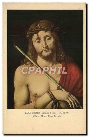 Bild des Verkufers fr Carte Postale Ancienne Ecce Homo Andrea Solari Milano Museo Poldi Pezzoli zum Verkauf von CPAPHIL