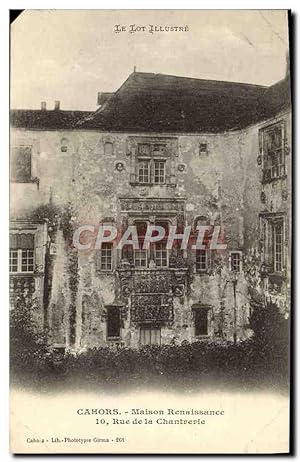 Bild des Verkufers fr Carte Postale Ancienne Le Lot Illustre Cahors Maison Renaissance Rue De La Cathdrale zum Verkauf von CPAPHIL