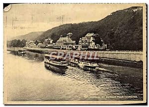 Carte Postale Ancienne Namur Kursaal et bateaux pour touristes