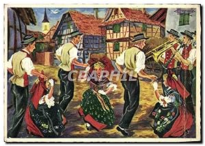 Image du vendeur pour Carte Postale Moderne En Parcourant L'Alsace Musique Cuivres Folklore mis en vente par CPAPHIL