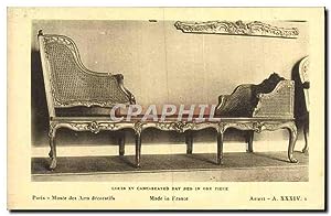 Image du vendeur pour Carte Postale Ancienne Louis Day Cane Seated Day Bed In One Piece Paris mis en vente par CPAPHIL