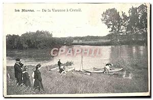 Carte Postale Ancienne La Marne De La Varenne A Creteil