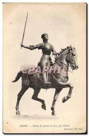 Seller image for Carte Postale Ancienne Reims Statue De Jeanne d'Arc Par Dubois for sale by CPAPHIL