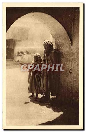 Carte Postale Ancienne Scenes Et Types D'Algerie Mendiants Aveugles