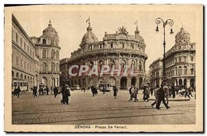 Imagen del vendedor de Carte Postale Ancienne Genova Plazza De Ferrari a la venta por CPAPHIL