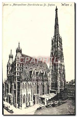 Bild des Verkufers fr Carte Postale Ancienne Wien Dom Metropolitan Pfarrkirche zum Verkauf von CPAPHIL