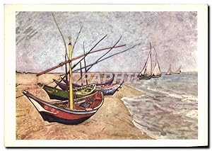 Bild des Verkufers fr Carte Postale Moderne Van Gogh Barques Aux Saintes Maries zum Verkauf von CPAPHIL