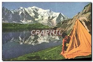 Bild des Verkufers fr Carte Postale Moderne Le Lac Blanc Chaine du Mont Blanc Pelletier Camping zum Verkauf von CPAPHIL