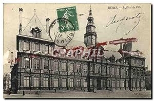 Carte Postale Ancienne Reims L'Hôtel De Ville