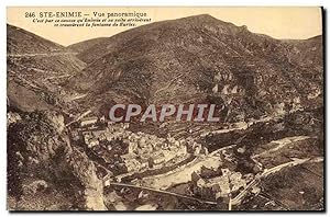 Bild des Verkufers fr Carte Postale Ancienne Gorges du Tarn Ste Enimie vue Panoramique zum Verkauf von CPAPHIL