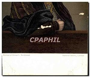 Seller image for Carte Postale Ancienne Portrait de REmbrandt National Gallery london for sale by CPAPHIL