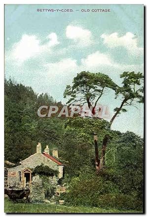 Carte Postale Ancienne Bettws Y Coed Old Cottage