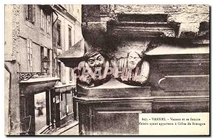 Image du vendeur pour Carte Postale Ancienne Vannes Venneset Femme Maison Ayant Appartenu a Gilles de Bretagne mis en vente par CPAPHIL