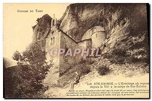 Bild des Verkufers fr Carte Postale Ancienne Gorges du Tarn Ste Enimie L'Ermitage zum Verkauf von CPAPHIL