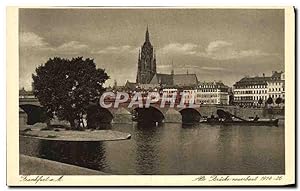 Bild des Verkufers fr Carte Postale Ancienne Frankfurt A M Alte Brucke zum Verkauf von CPAPHIL