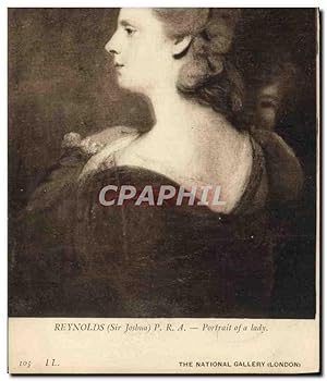 Image du vendeur pour Carte Postale Ancienne Reynolds Portrait Of A Lady National Gallery London mis en vente par CPAPHIL