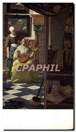 Seller image for Carte Postale Moderne Johannes Vermeer The letter for sale by CPAPHIL