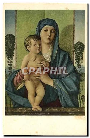Bild des Verkufers fr Carte Postale Ancienne Madonna Degli Albertti Bellini Venezia zum Verkauf von CPAPHIL