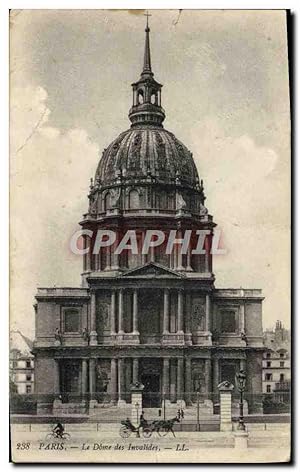 Bild des Verkufers fr Carte Postale Ancienne Paris Le Dome DEs Invalides zum Verkauf von CPAPHIL