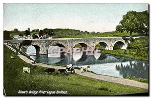 Carte Postale Ancienne Shaw's Bridge River London Belfast