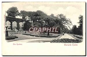 Carte Postale Ancienne The Gardens Warwick Castle