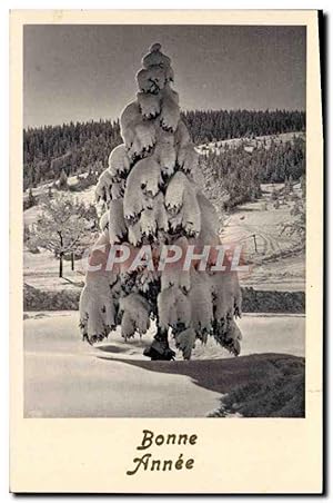 Carte Postale Moderne Fantaisie Bonne année Sapin