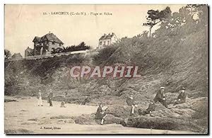 Carte Postale Ancienne Lancieux Plage et Villas