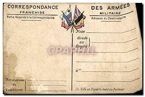 Bild des Verkufers fr Carte de Correspondance des Armees avec carte Laon a l'intrieur Metz Nancy Verdun zum Verkauf von CPAPHIL