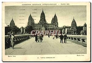 Seller image for Carte Postale Ancienne Paris Expostion Coloniale Internationale 1931 Temple d'Angkor Vat for sale by CPAPHIL