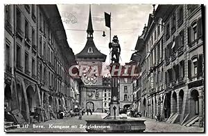 Carte Postale Ancienne Bern Kramgasse Mit Zeitglockenturm