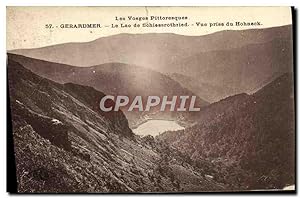 Carte Postale Ancienne Gerardmer Le Lac De Schiessrothried vue prise du Hohneck