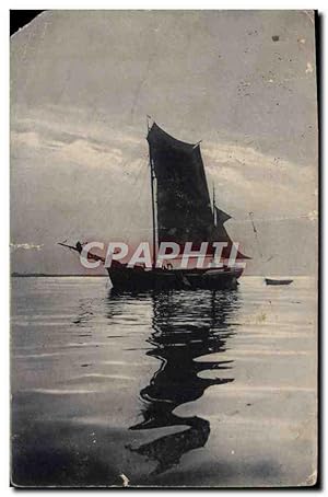 Carte Postale Ancienne Fantaisie Bateau