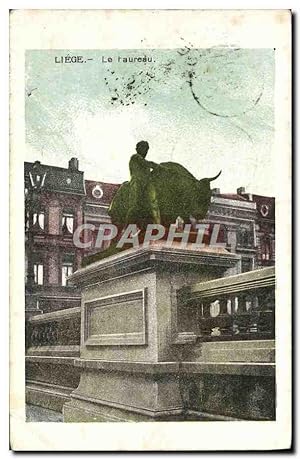 Carte Postale Ancienne Liege Le taureau