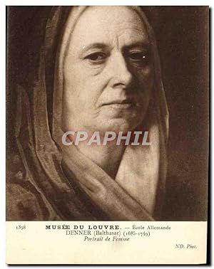 Image du vendeur pour Carte Postale Ancienne Musee Du Louvre Ecole Allemande Denner Portrait de femme mis en vente par CPAPHIL
