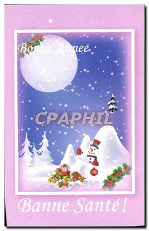 Seller image for Carte Postale Moderne Bonne anne Bonhomme de neige for sale by CPAPHIL