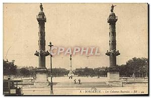 Bild des Verkufers fr Carte Postale Ancienne Bordeaux Les Colonnes Rostrales zum Verkauf von CPAPHIL