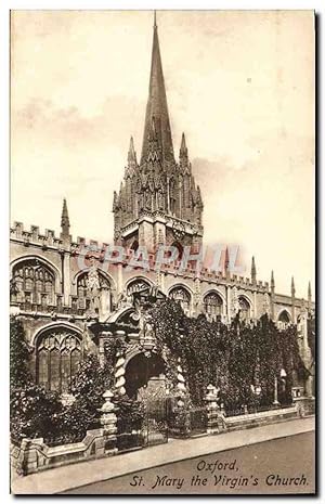 Carte Postale Ancienne Oxford St Mary The Virgin's Church