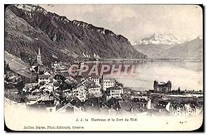 Seller image for Carte Postale Ancienne Montreux et la Dent du Midi for sale by CPAPHIL