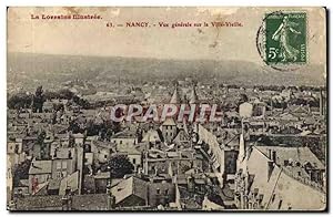 Carte Postale Ancienne La Lorraine Illustree Nancy vue générale Sur La Ville Vieille