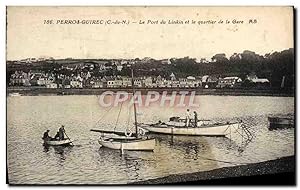 Carte Postale Ancienne Perros Guirec Le Port du Linkin et le Quartier Bateaux