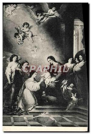 Imagen del vendedor de Carte Postale Ancienne Obra Postuma De Murillo Santa Catalina Martir Que Se Venera En el Ex Convento De Capuchinos Cadiz a la venta por CPAPHIL