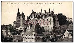 Bild des Verkufers fr Carte Postale Ancienne Loches Le Chteau Royal et la Porte des cordeliers zum Verkauf von CPAPHIL