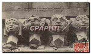 Immagine del venditore per Carte Postale Ancienne Reims Figures Grotesques Ornant les Clochetons du pignon de la faade septentrionale du transept venduto da CPAPHIL