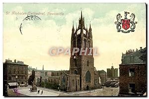 Carte Postale Ancienne St Nicholas Cathedral Newcastle