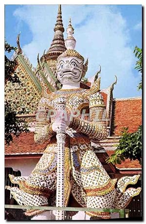 Seller image for Carte Postale Moderne Thailande Gaint Guardian at the Temple of Dawn Bangkok for sale by CPAPHIL