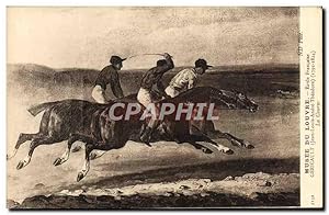 Image du vendeur pour Carte Postale Ancienne Musee Du Louvre Ecole franaise Gericault La course Hippisme Chevaux Jockey mis en vente par CPAPHIL